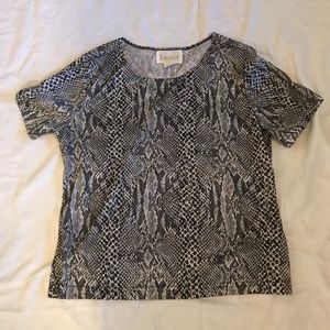 Snake Print Blouse Size XL